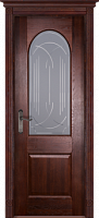 Дверь массив дуба Чезана махагон