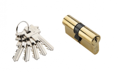 Цилиндры ключ-ключ CYL 5-60 KEY GOLD Золото; ключ-ключ