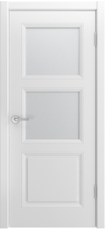 Дверь межкомнатная Bellini 333 белая стекло 2