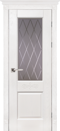 Дверь дуб Double Solid Wood Классик №5 белая эмаль