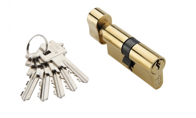 Цилиндры ключ-завёртка CYL 5-60 KNOB GOLD Золото; ключ-вертушка