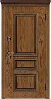 Дверь входная уличная Тор Термо, цвет тик, панель - light 2127 цвет бьянка soft