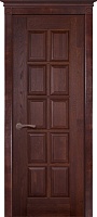 Дверь дуб Double Solid Wood Лондон 2 махагон глухая