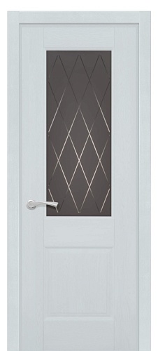 Дверь дуб Double Solid Wood Классик №2 эмаль скай