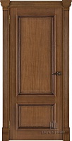 Дверь межкомнатная Корсика (широкий фигурный багет) дуб patina antico глухая