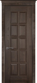 Дверь дуб Double Solid Wood Лондон 2 эйвори блек глухая