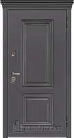 Дверь входная уличная Гранит Термо, цвет Горький шоколад, панель - light 2127 цвет Бьянка soft